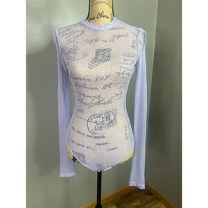 Revamped lavender mesh‎ bodysuit  festivalseason musicfestival rave coachella